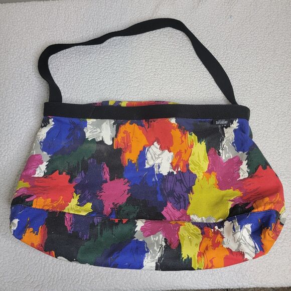Kate Spade Saturday Color Splash Large Tote Abstract Art Bodt 100% Cotton - Picture 1 of 12